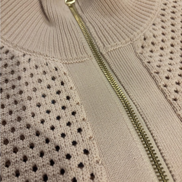 Varley Light Tan Cardigan with Zipper - Picture 4 of 4